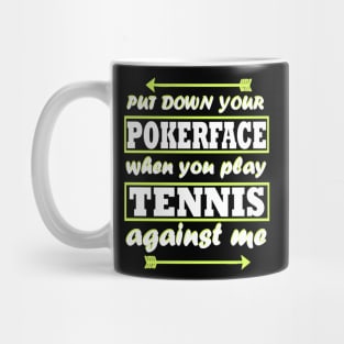 Tennis double sports tennis rackets tennis court Mug